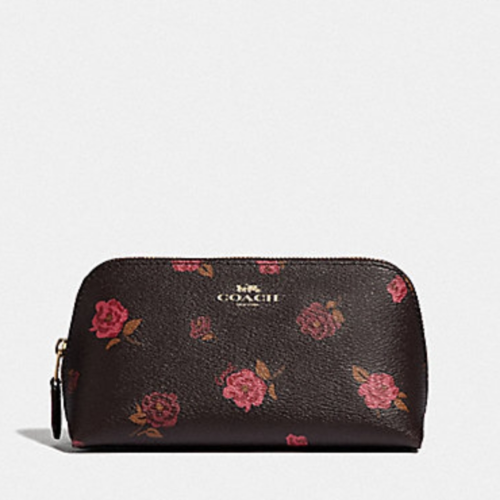 COSMETIC CASE 17 WITH TOSSED PEONY PRINT (COACH F55637)